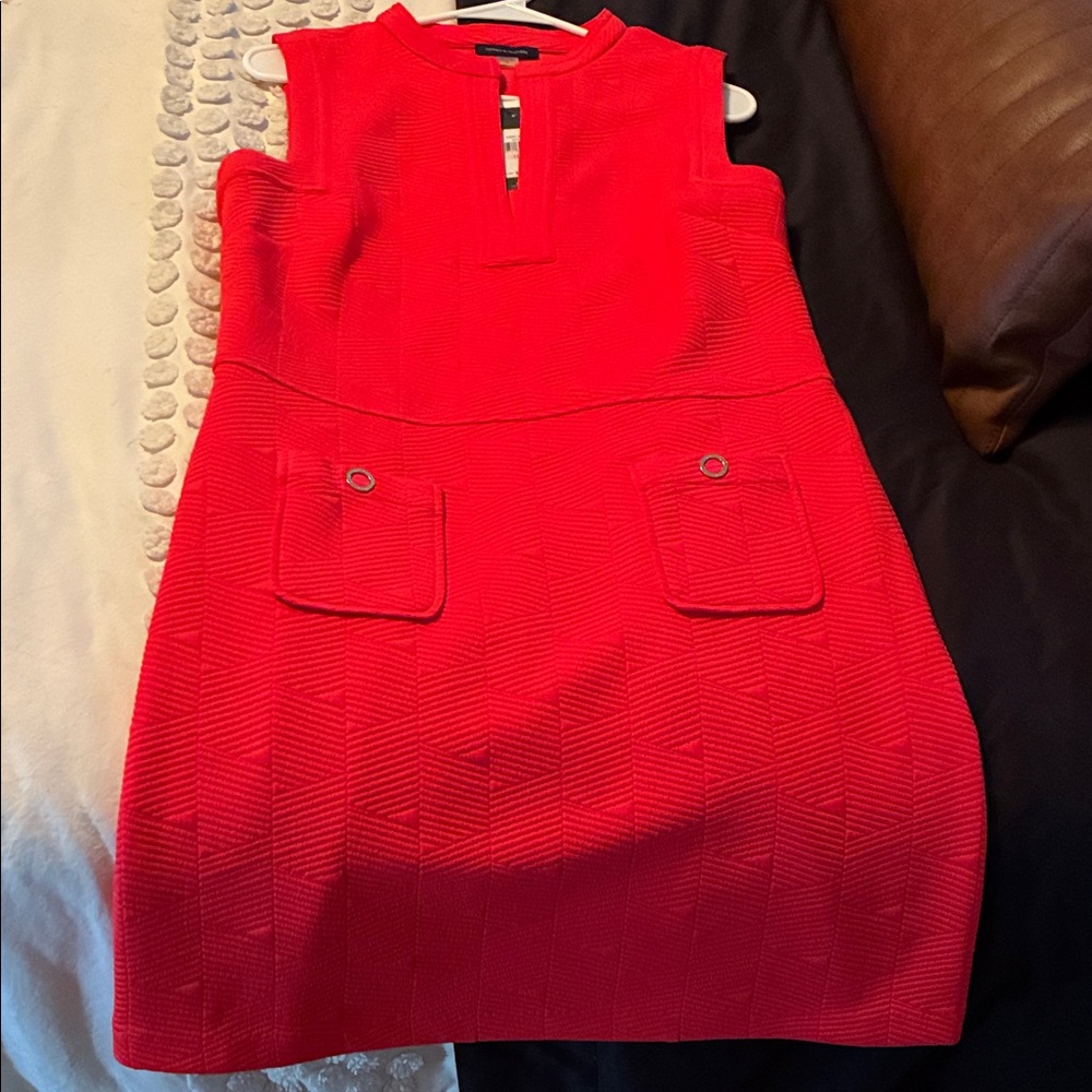 Tommy Hilfiger Vibrant Red Mini Dress